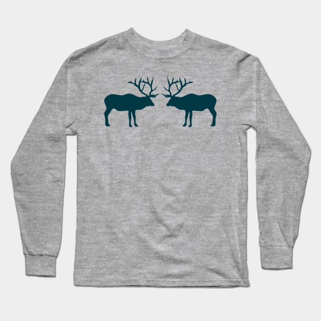 American Elk (Spirit) Long Sleeve T-Shirt by Cascade Patterns